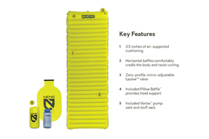 NEMO Astro Non-Insulated Lightweight Sleeping Pad (Long-Wide)