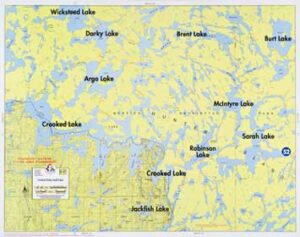 F-17: Crooked Lake, Dark Water Lake, Sarah Lake