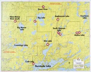 F-9: Cummings Lake, Big Moose Lake, Fourtown Lake